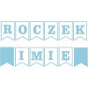 BANNER girlanda 1. narodeniny na ROK MENO modrá