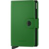 Secrid kožené pouzdro na karty Miniwallet Matte Bright Green