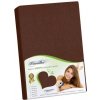 Bellatex plachta jersey s elastanom tmavo hnedá 140x200