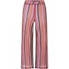 esmara® Dámske pletené široké nohavice pruhy/červená, L 44/46 (100391351)