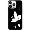 AppleMix DISNEY kryt pre Apple iPhone 14 Pro - Hlava Mickey Mouse - gumový - čierny