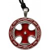 imago Amulet Kríž templárov FC30065X, farba červená