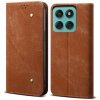 PROTEMIO 107419 DENIM Peňaženkový kryt pre Motorola Edge 60 / Edge 60 Fusion hnedý