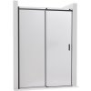 CERANO - Sprchové posuvné dvere Santoro - ľavá - 6 mm - čierna matná, mliečne sklo - 100x195 cm CER-662632