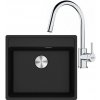 FRANKE SETG254O fragranitový drez 560x510mm MRG 610-52 RTL Onyx+batéria FS 3229.031 Chróm FRA 114.0700.703