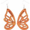 Drevené náušnice - Motýlie krídla