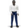 Bruder 60004 Bworld muž modré kalhoty bílá košile