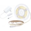 Solight LED COB pásik, sada s adaptérom, vypínač, 5m, 8W/m, 800lm/m, neutrálna biela WM59-NW