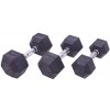 Sada jednoručních činek Sportago Hexagon - 7,5 + 10 + 12,5 kg