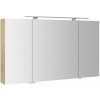 Sapho RIWA GALERKY RIWA galérka s LED osvetlením, 3x dvierka, 121x70x17cm, brest Bardini RIW120-0013