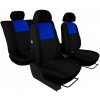 Autopoťahy Tuning Due modro-čierne (velour-textil) Pok-ter
