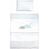 Biele bavlnené detské obliečky do postieľky 100x135 cm Happy Cloud – Roba