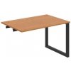 Hobis Pracovný stôl UNI O, k pozdĺ. reťazeniu, 140x75,5x80 cm, jelša/čierna