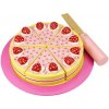 Jedlo do detskej kuchynky Drevená krájacia torta s jahodami (691621023747)