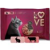 My Love / Miau! My Love SET kapsičky pre mačky s králikom v omáčke, s hovädzím mäsom v omáčke 4 x 85 g (2343)