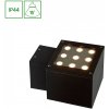 SPECTRUM LED - TORRE CREE 9W - fasádne jednosmerné svietidlo 15° IP44 252x200x175mm 230V Neutrálna biela / 4000°K - Čierne