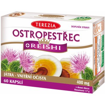 Terezia Company Ostropestrec + Reishi 60 kapsúl