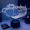 Beling 3D lampa, Tank AAV-P7/A1 , 7 farebná PDSW