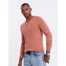 Ombre Clothing pánsky sveter OM-E191 ružový