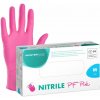 MasterGlove Nitrile PF (Powder-Free) PINK Gloves - jednorázové nitrilové rukavice bezpúdrové ružové, 100 ks S - SMALL
