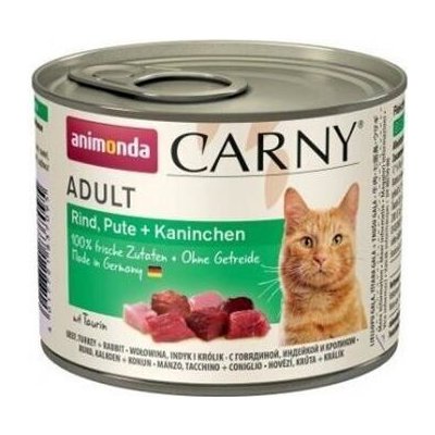 Animonda, Nemecko Animonda CARNY® cat Adult hovädzie, morka a králik bal. 6 x 200 g konzerva