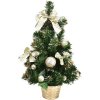 DOMMIO Vianočný stromček ozdobený – šampaň, 50 cm