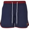 Pánske kúpacie kraťasy Urban Classics Retro Swimshorts - burgundy/midnightnavy L