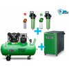 Atmos Zostava kompresor + sušička + filtrácia - SAP4T/300 príkon 4 kW, výkon 500 l/min, 12,5 bar, vzdušník 300 l, sušička, filtrácia