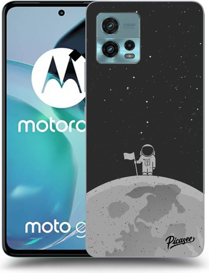 Púzdro Picasee silikónové Motorola Moto G72 - Astronaut čiré