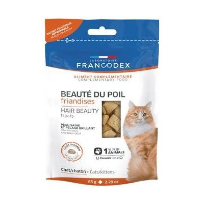 Francodex Pochúťka Hair Beauty pre mačky a mačiatka 65 g