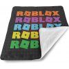 Sablio Deka pre bábätko ROBLOX Farebný text - 90x120 cm
