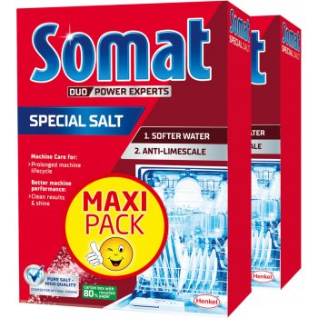 Somat soľ do umývačky riadu 2x1500 g od 6,06 € - Heureka.sk