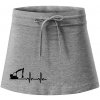 EKG bagr - Športová sukne - two in one - XL ( Tmavosivý melír )