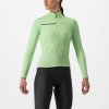CASTELLI Cyklistický dres s dlhým rukávom zimný - SINERGIA 2 - svetlo zelená S
