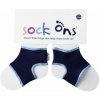 Sock Ons Návleky ne detské ponožky, Navy - Veľkosť 0-6m