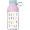Plastová fľaša QUOKKA Kids Tritan Ice With Strap - Feathers 430 ml