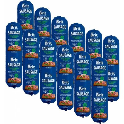 Brit Sausage Turkey & Peas 12 x 0,8 kg