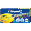 Pelikan 4001 standard - veľká atramentová náplň - 5 ks - rôzne farebné motívy na bombičke - vymazateľný atrament - kráľovská modrá