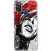 Odolné silikónové puzdro iSaprio - Sketch Face - Samsung Galaxy M21