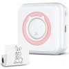 Mini prenosná termálna tlačiareň C15 (ružová)