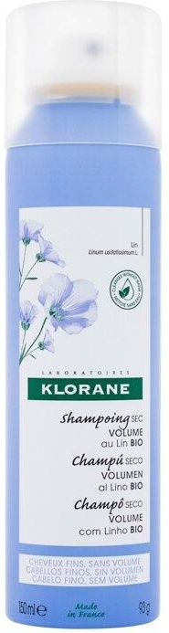 Klorane Suchý šampon s BIO lnem pro objem 150 ml