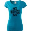 Zdravotné kríž veci - Dámske tričko Pure - 2XL ( Svetlý tyrkys )
