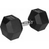 Hantel REBEL ACTIVE liatinový pogumovaný HEX 22,5 kg