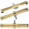 Rea Neox Slim Pro Gold, odtokový sprchový žľab 100 cm, zlatá lesklá, REA-G5804