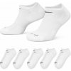 Ponožky Nike Everyday Plus Cushioned Training No-Show Socks 6P - Biely (38-42)
