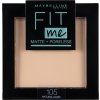 Maybelline Zmatňujúci púder Fit Me Matte and Poreless Powder 105 Natural Ivory 9 g