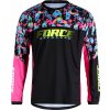 FORCE dres F RECKLESS dl. rukáv, černo-růžovo-fluo Velikost: M