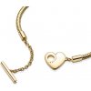 Náramok PANDORA Pozlátený Srdce s prvkom v tvare písmena T 17 cm 569285C00-17