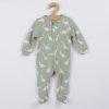Dojčenský bavlnený overal Nicol Ivo zelená