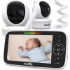 Elektronická pestúnka s kamerou, monitorom, nočným režimom VOX, HD LCD 5